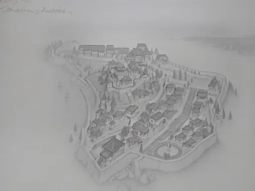 Prompt: Gameplay scenes, real-time strategy, Age of Empires, extremely detailed pencil drawing by Greg Rutkowski and by Henry Justice Ford and by Steve Henderson