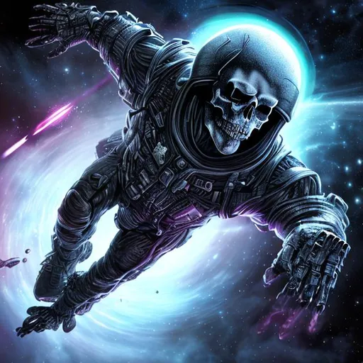 Death  space hyper realistic 