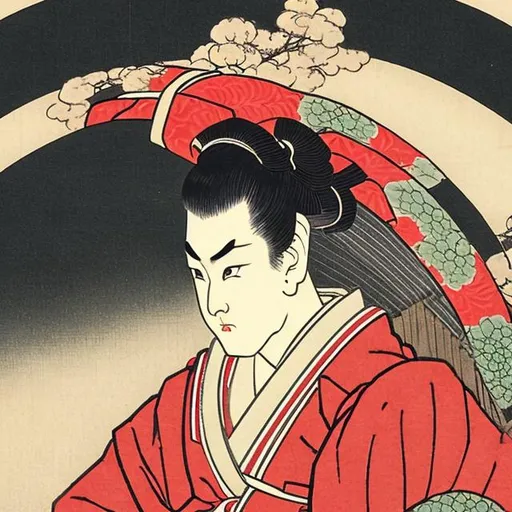 Prompt: samurai ukiyo e style
