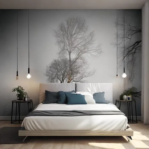 Prompt: bedroom artwork on wall