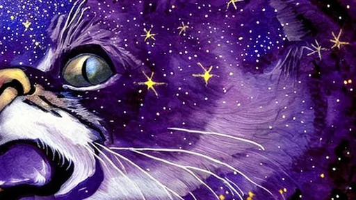 Prompt: Star gazing cat. Extremely detailed high quality, breathtaking painted image.