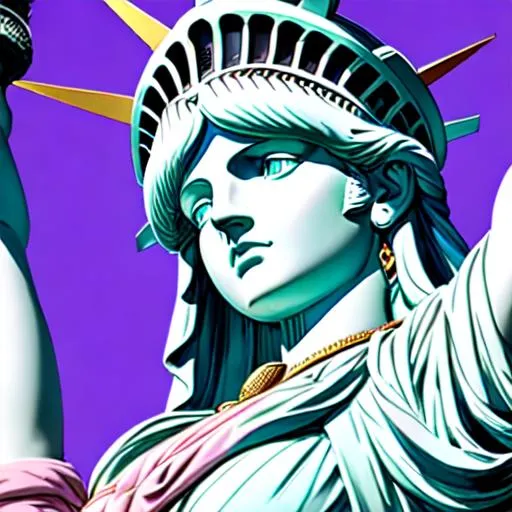 A Beautiful Statue Of Liberty The Ladys Eyes Are A Openart