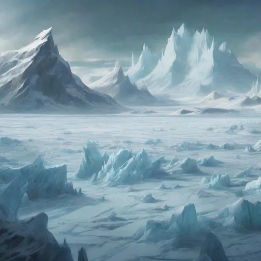 Prompt: The Timeless Ice Field, masterpiece, best quality, in lovecraftian style