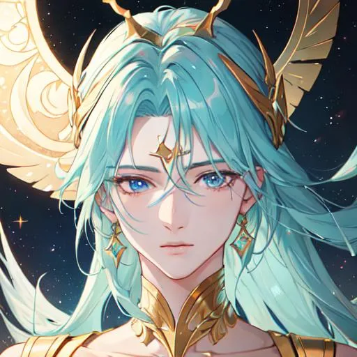 Prompt: Virgo The Virgin zodiac as a 
male human, 8k, UHD,  highly detailed, close up