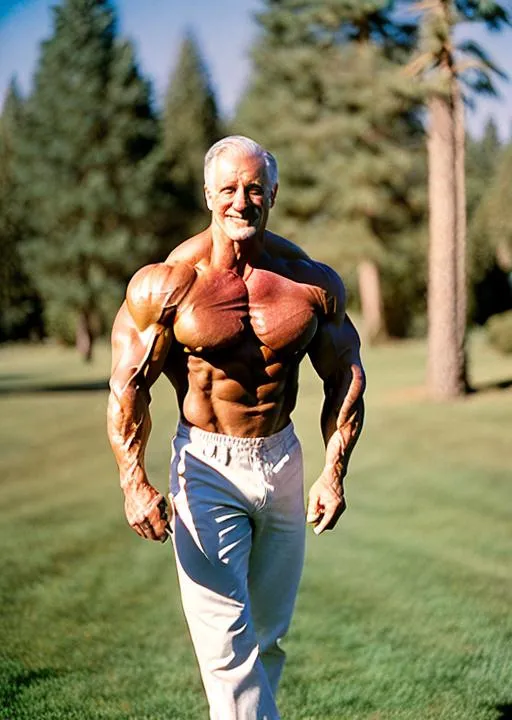 masculine bodybuilder!! butler, (detailed {aged matu... OpenArt