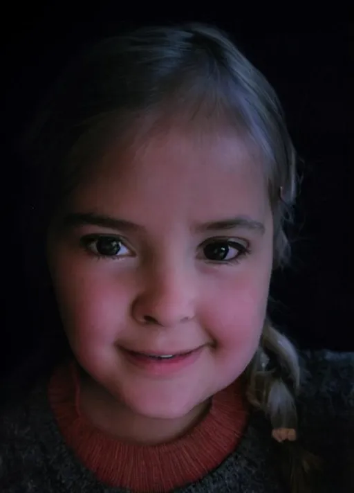 Prompt: high definition photo portrait of an 5 year old girl
