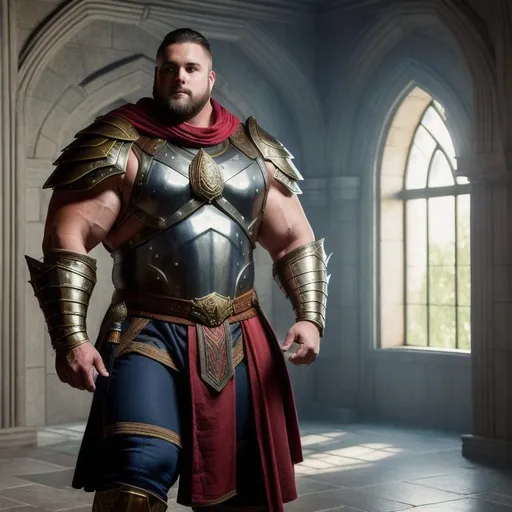 Prompt: big beefy muscular Brad Hollibaugh as a battlemage inside a mansion wearing form fitting wizard armor, fantasy character portrait, d&d character, masterpiece, cinematic, photorealistic, octane render, artstation, 4k, 8k, HD, ultra detailed, ultrarealistic, realism, photorealistic, hyperrealistic, extremely detailed, unreal engine 5, super detailed, 35mm, High contrast
