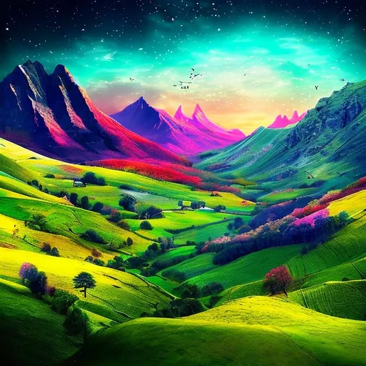 Prompt: A beautiful landscape 