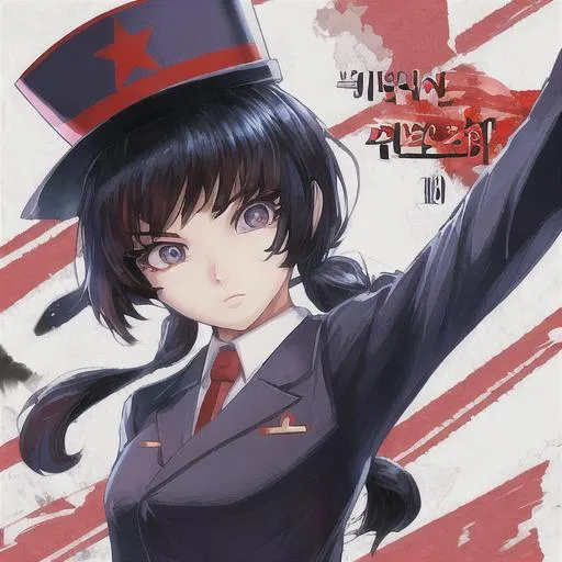 Prompt: North Korean Cute women as anime