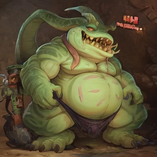 Prompt: tahm kench - so big