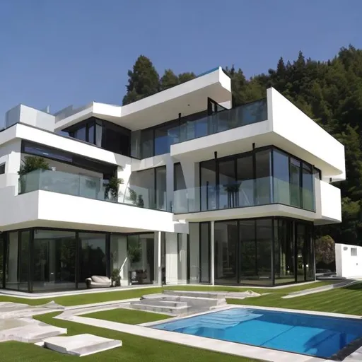 Prompt: modern mansion