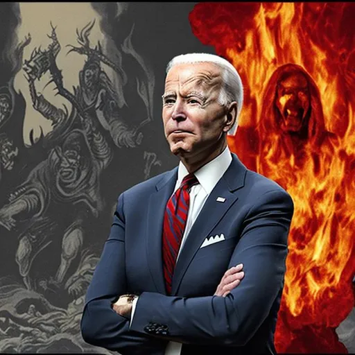 Prompt: Joe Biden in Hell