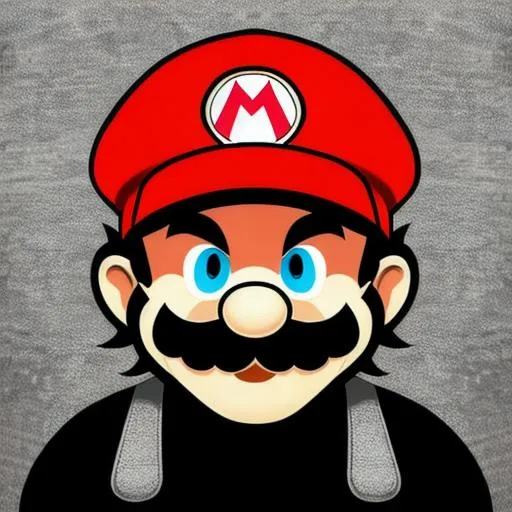 Prompt: emo mario