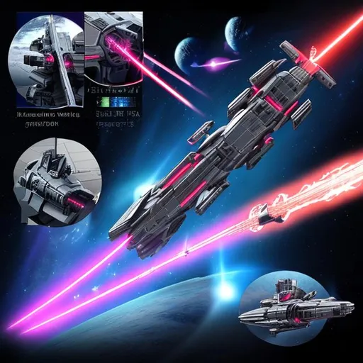 Prompt: laser sword space ship