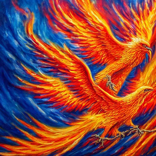 red paper + an intricate phoenix depiction + elabora... | OpenArt