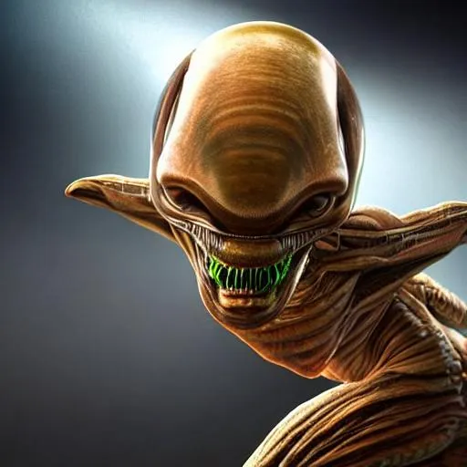 Prompt: hyper-realistic, hd, 4k, high def, high res, alien 