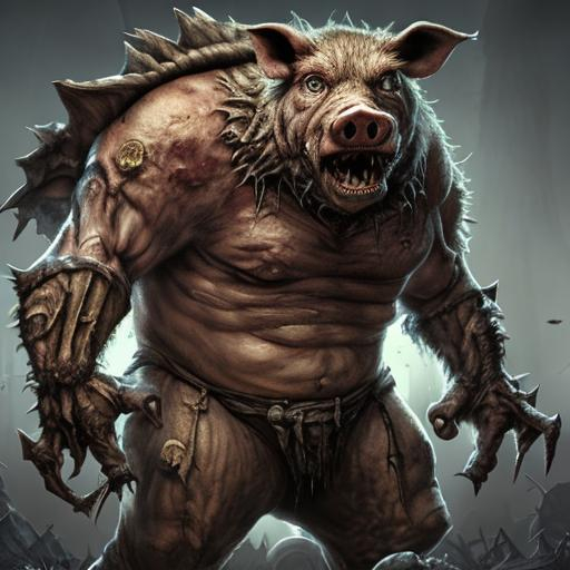 Five: Monstrous, rotten, Humanoid, Boars, undead, rp... | OpenArt