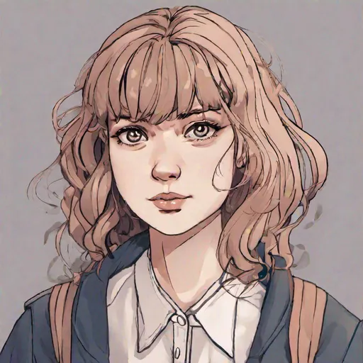 Prompt: a girl called antonia drew in anime style
