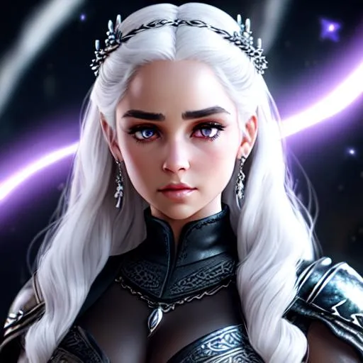 Daenerys Targaryen, cyborg ((beautiful face)), ((cir