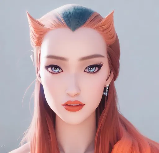 Prompt: character concept art of a gorgeous orange haired female hunter | | distinct - fine, key visual, realistic shaded perfect face, fine details by stanley artgerm lau, wlop, rossdraws, james jean, andrei riabovitchev, marc simonetti, sakimichan, and jakub rebelka, trending on artstation