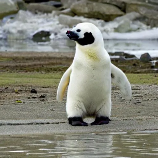 Prompt: Penguin Polar bear



