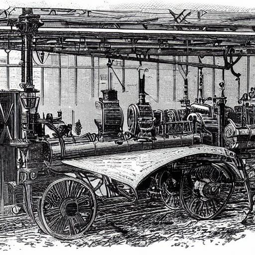 Steam machinery, steampowered technology, selfsuf... OpenArt