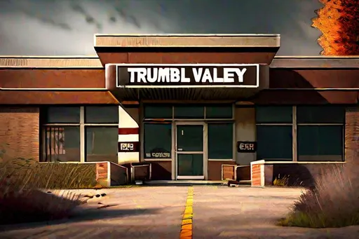 Prompt: Trumbull Valley clinic from State of Decay, Hyperrealistic, sharp focus, Professional, UHD, HDR, 8K, Render, electronic, dramatic, vivid, pressure, stress, nervous vibe, loud, tension, traumatic, dark, cataclysmic, violent, fighting, Epic