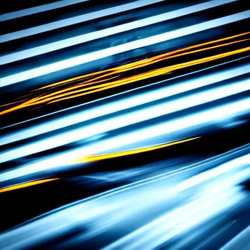 Prompt: Abstract art motion blur race
