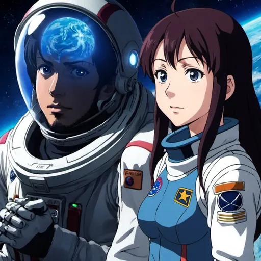 Prompt: Space Fighters plot scenes 8 in anime.