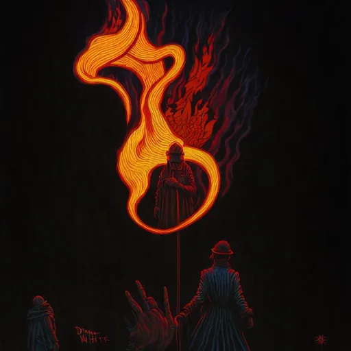 Prompt: The fire within By Dan Mumford Dan Witz