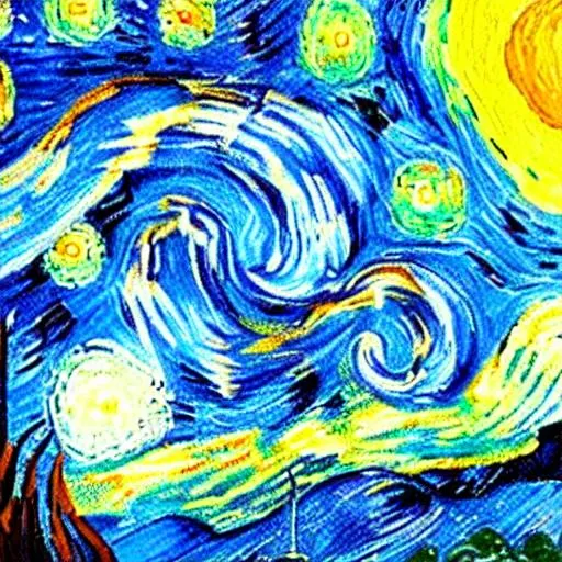 Prompt: supernova in Vincent van Gogh style
