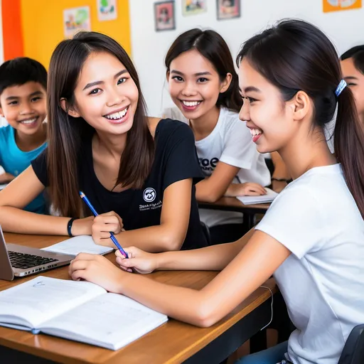 Prompt: Welcome to SmILe Academy – Siem Reap’s most vibrant center for learning English, Chinese, and computer skills!

At SmILe Academy, we believe learning should be fun, practical, and personalized.

Whether you're just getting started or aiming to sharpen your skills, our experienced teachers and interactive lessons will help you build confidence and real-world communication abilities.

You'll be part of small group classes in a friendly, supportive environment. We use modern materials, focus on real-life speaking practice, and make sure every student gets the attention they deserve.

From creative classroom activities to hands-on computer training, SmILe Academy empowers you to grow – not just as a student, but as a future leader.
