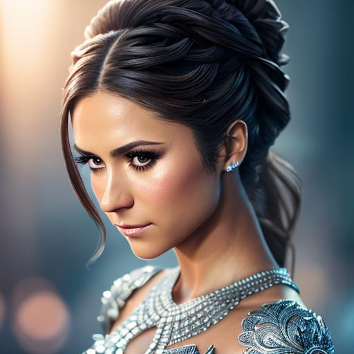 Hyper Detailed Head And Shoulders Of Nina Dobrev Ski Openart