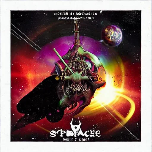 Prompt: Space metal album