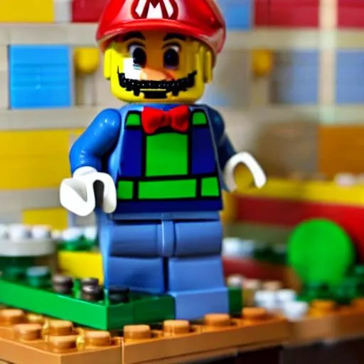 Prompt: LEGO MARIO