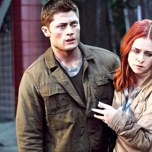 Prompt: Dean Winchester protecting Megan from Abaddon