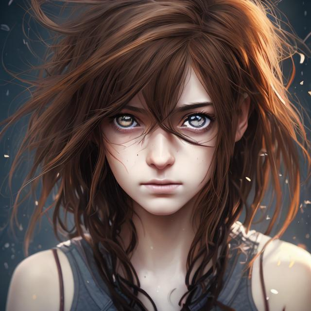 portrait of a person, she has brown eyes and beautif... OpenArt