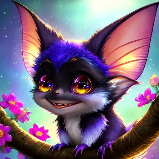 Fox cat hybrid, with butterfly wings cute, chibi, an... | OpenArt