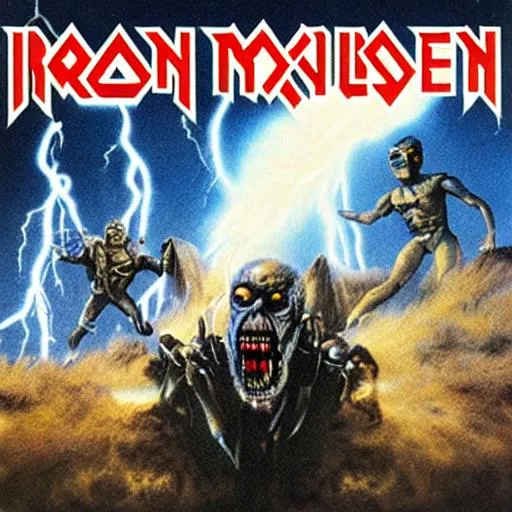 iron maiden lightning album cover | OpenArt