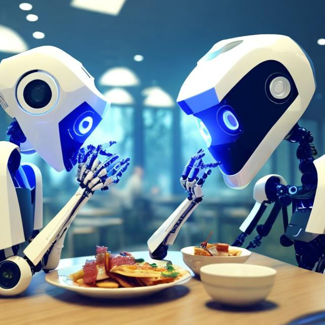 Ai robots eating breakfast OpenArt