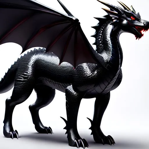 Prompt: Full body for a four-legged quadrupedal smooth skinned and scaleless black latex textured dragon, very glossy and shiny, reflective, perfect composition, hyperrealistic, super detailed, 8k, high quality, trending art, trending on artstation, sharp focus, studio photo, intricate details, highly detailed, Trending on Artstation, Cozy wallpaper, Pastel colors, soft lighting