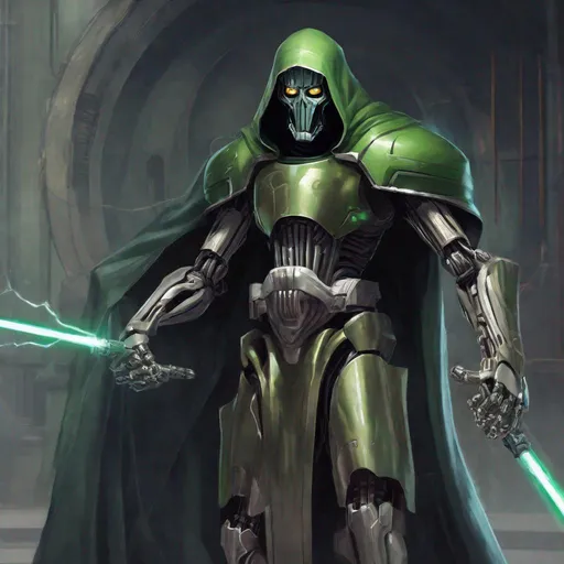 Prompt: Dr.Doom and General Grievous combined 