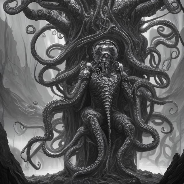 human, god emperor, immortal tree, sequioa, tentacle... | OpenArt