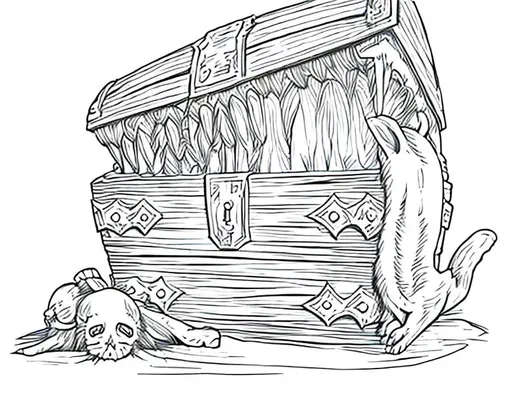 Prompt: Make me a rabbit in the style of oldschool dnd lineart. Make it look like it is hand drawn. Make sure it is black and white only