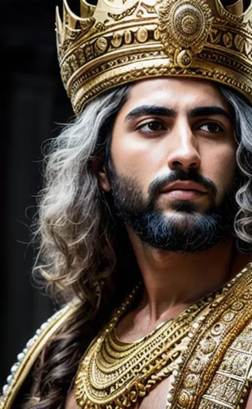 Prompt: create most beautiful photograph of most beautiful fictional  Achaemenid King, extremely, detailed environment, detailed background, intricate, detailed skin, natural colors , professionally color graded, photorealism, 8k, moody lighting.