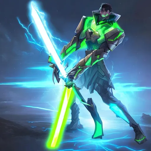 Prompt: energy sword