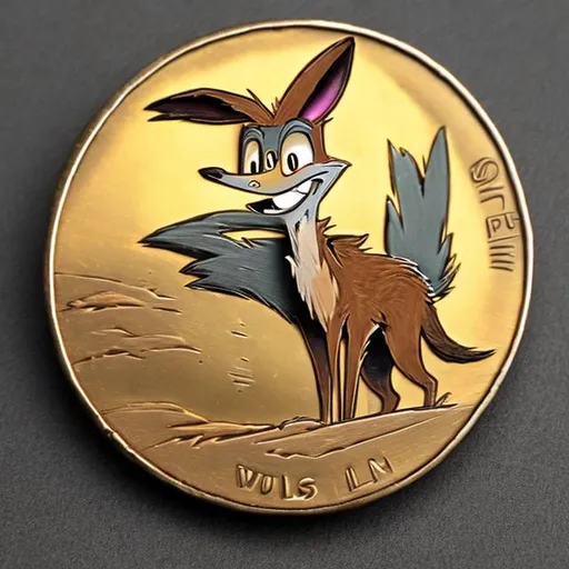 Prompt: wile e. coyote coin, surprise me