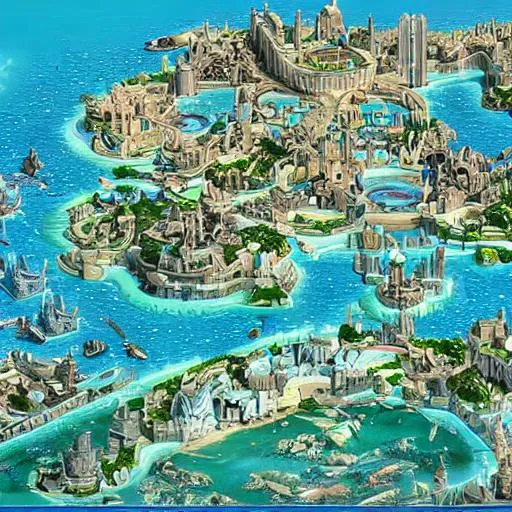 Prompt: City of Atlantis 