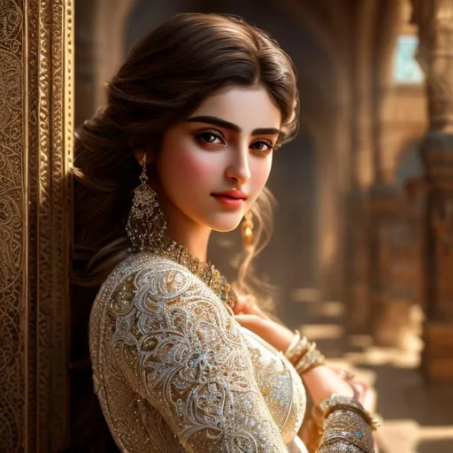 Prompt: create most beautiful photograph of most beautiful fictional, Kurdish young hyper-sexy girl, extremely, detailed environment, detailed background, intricate, detailed skin, natural colors , professionally color graded, photorealism, 8k, moody lighting.
