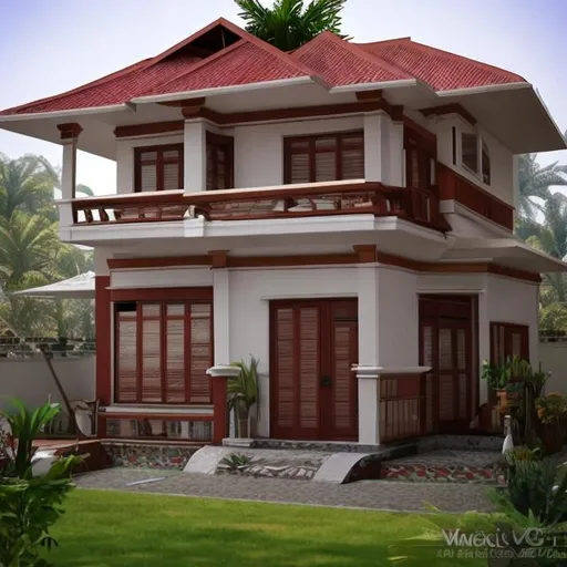 Prompt: Model rumah murah dan cantik